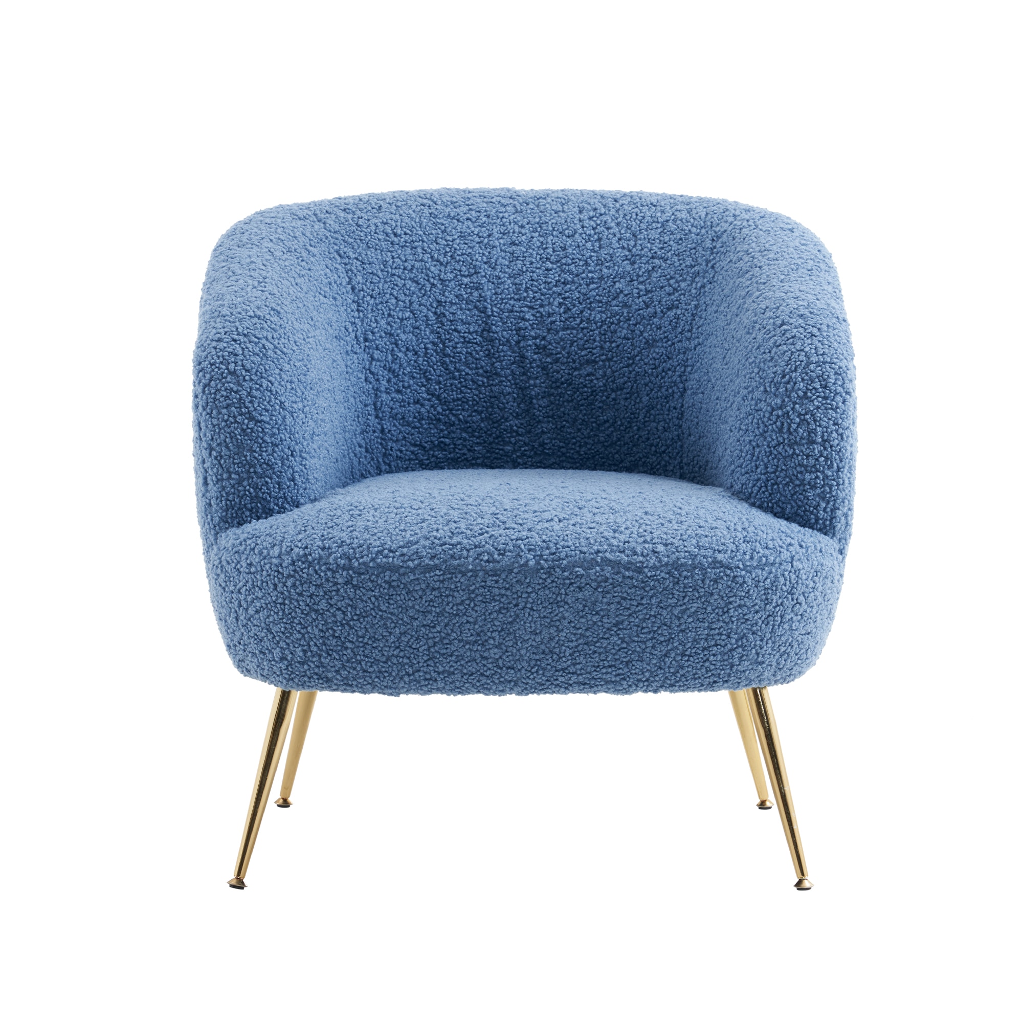 【国内出荷 - 3日配達】【新品】【ネイビー】ソファ チェア 一人掛けソファ リビングチェア ふんわり 柔らかい アジャスター付き レトロ かわいい モダン