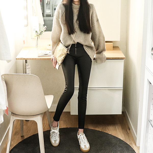 ファスナー レザー スキニー ジーンズ パンツ レディース スパン バンディング ファスナー レザー スキニー ジーンズ パンツ レディース スパン バンディング