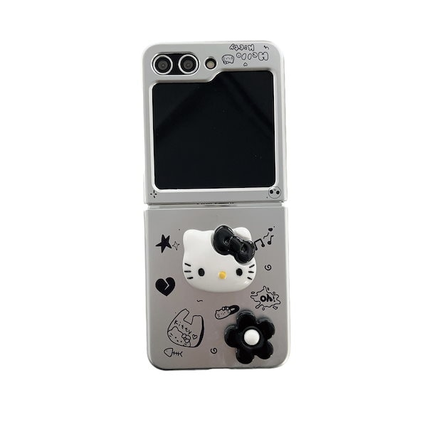 Qoo10] Galaxy Z Flip 6ケース ハローキティ ハ