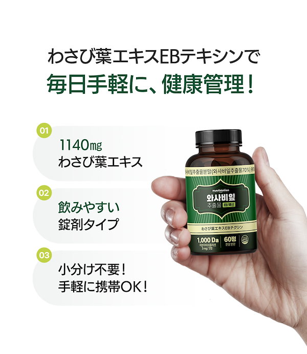 Qoo10] Nutrimotion 【ダイエットサプリ】 わさび葉 パイナッ