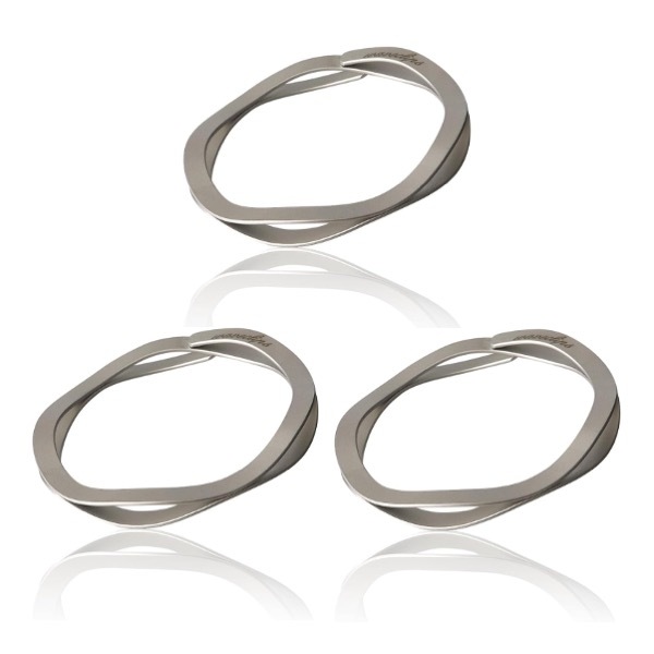 WAVECLIPS マネークリップ シルバー S(スモール) 3個セット WAVECLIPS マネークリップ シルバー S(スモール) 3個セット