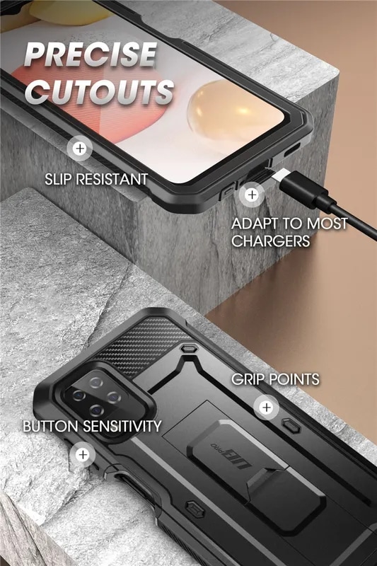 SUPCASE For Samsung Galaxy A12 Case (2020 Release) UB Pro Full-Body Rugged Holster Case Cover with B SUPCASE For Samsung Galaxy A12 Case (2020 Release) UB Pro Full-Body Rugged Holster Case Cover with B