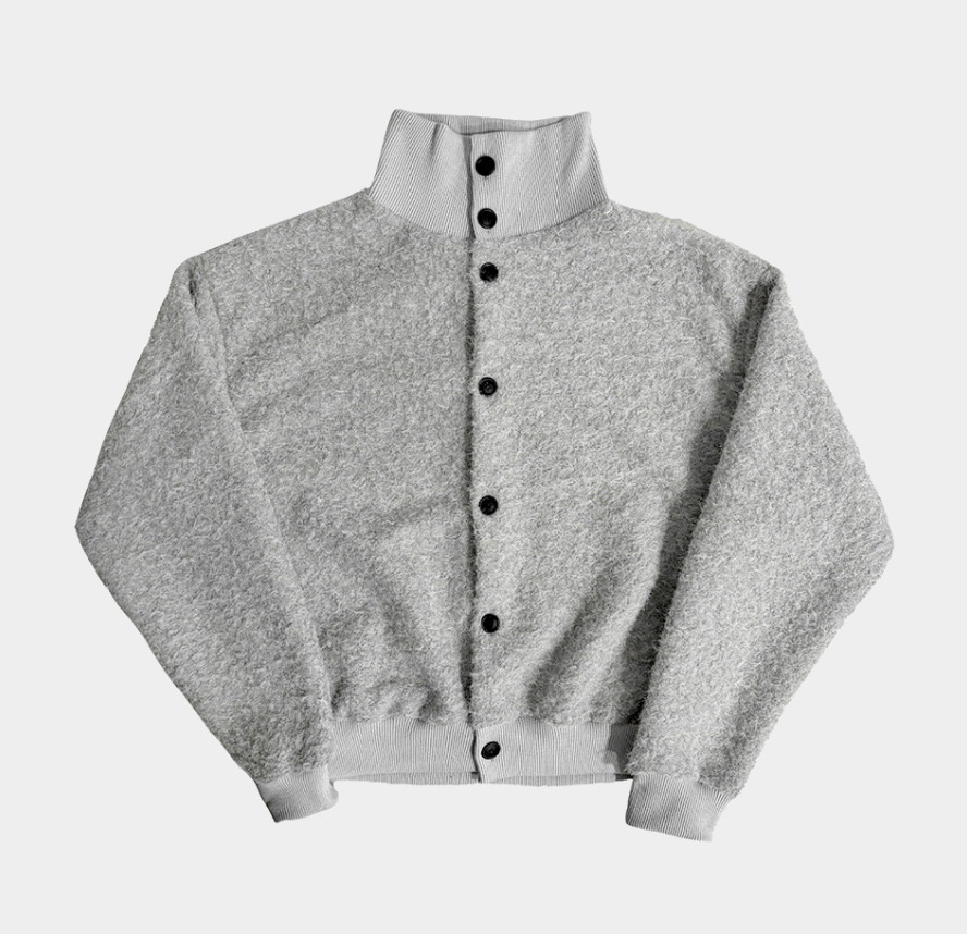 [COSYHARU公式]Mohair High Neck Cardigan