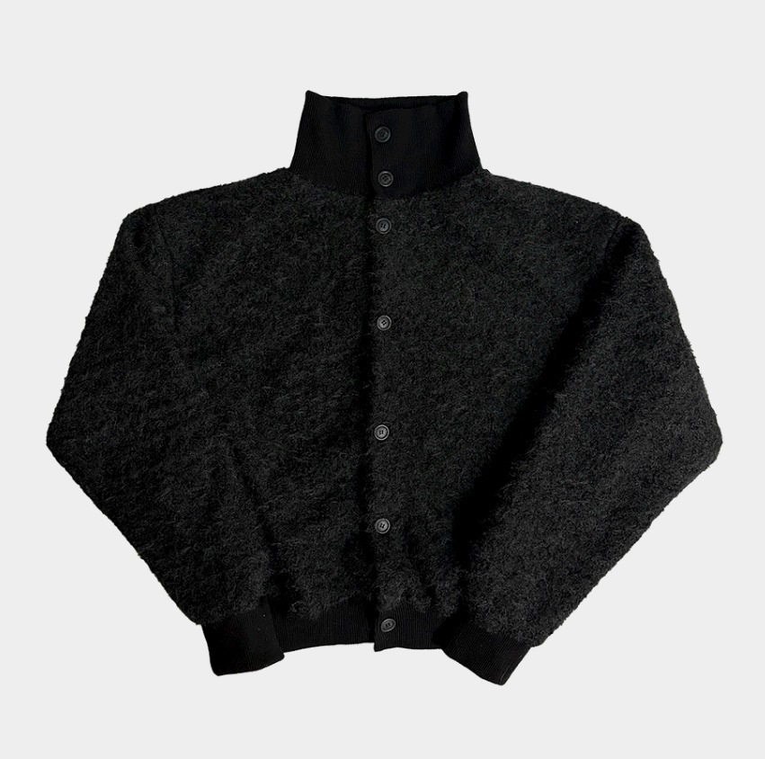 [COSYHARU公式]Mohair High Neck Cardigan