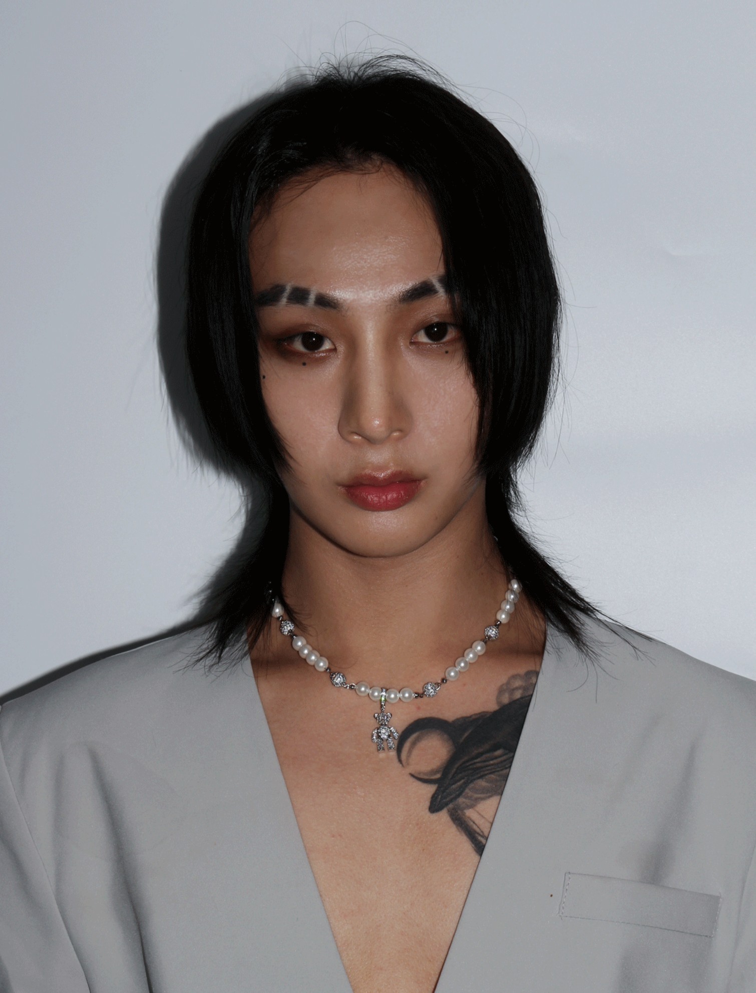 【BLACKPURPLE】 Yeriel Pearl Ball Cubic Necklace ネックレス [BTS SUGA着用] BTS シュガ ネックレス BTS SUGA ネックレス