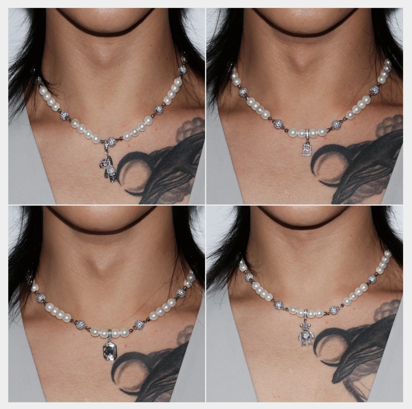 【BLACKPURPLE】 Yeriel Pearl Ball Cubic Necklace ネックレス [BTS SUGA着用] BTS シュガ ネックレス BTS SUGA ネックレス