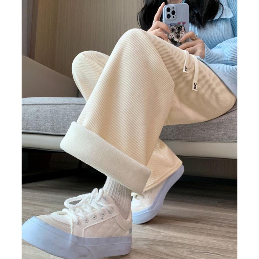 【急速出荷!】人気沸騰 大人気レディースパンツ 裏起毛 コーデュロイパンツ ハイウエスト