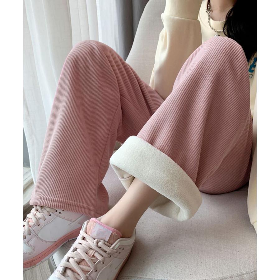 【急速出荷!】人気沸騰 大人気レディースパンツ 裏起毛 コーデュロイパンツ ハイウエスト