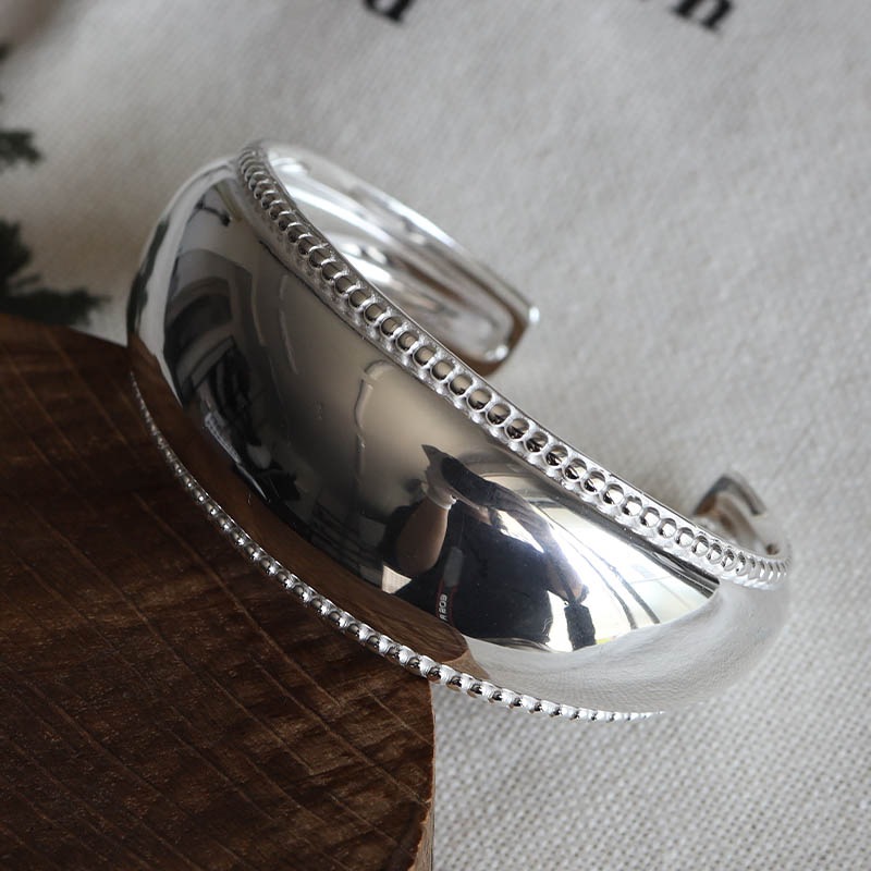 シルバー925 ワイドバングル [cb074]