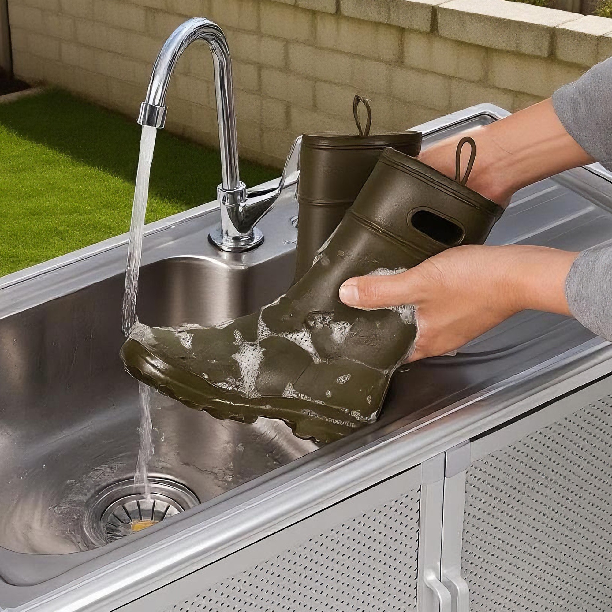 1426【囲い付きで便利】屋外 流し台 ステンレス W83×D43.5×H109.5cm ガーデンシンク 作業台 キッチン 台所 屋外 簡易 シンク 組み立て簡単 収納棚付 庭 高さ調節 調理台 ガー 1426【囲い付きで便利】屋外 流し台 ステンレス W83×D43.5×H109.5cm ガーデンシンク 作業台 キッチン 台所 屋外 簡易 シンク 組み立て簡単 収納棚付 庭 高さ調節 調理台 ガー