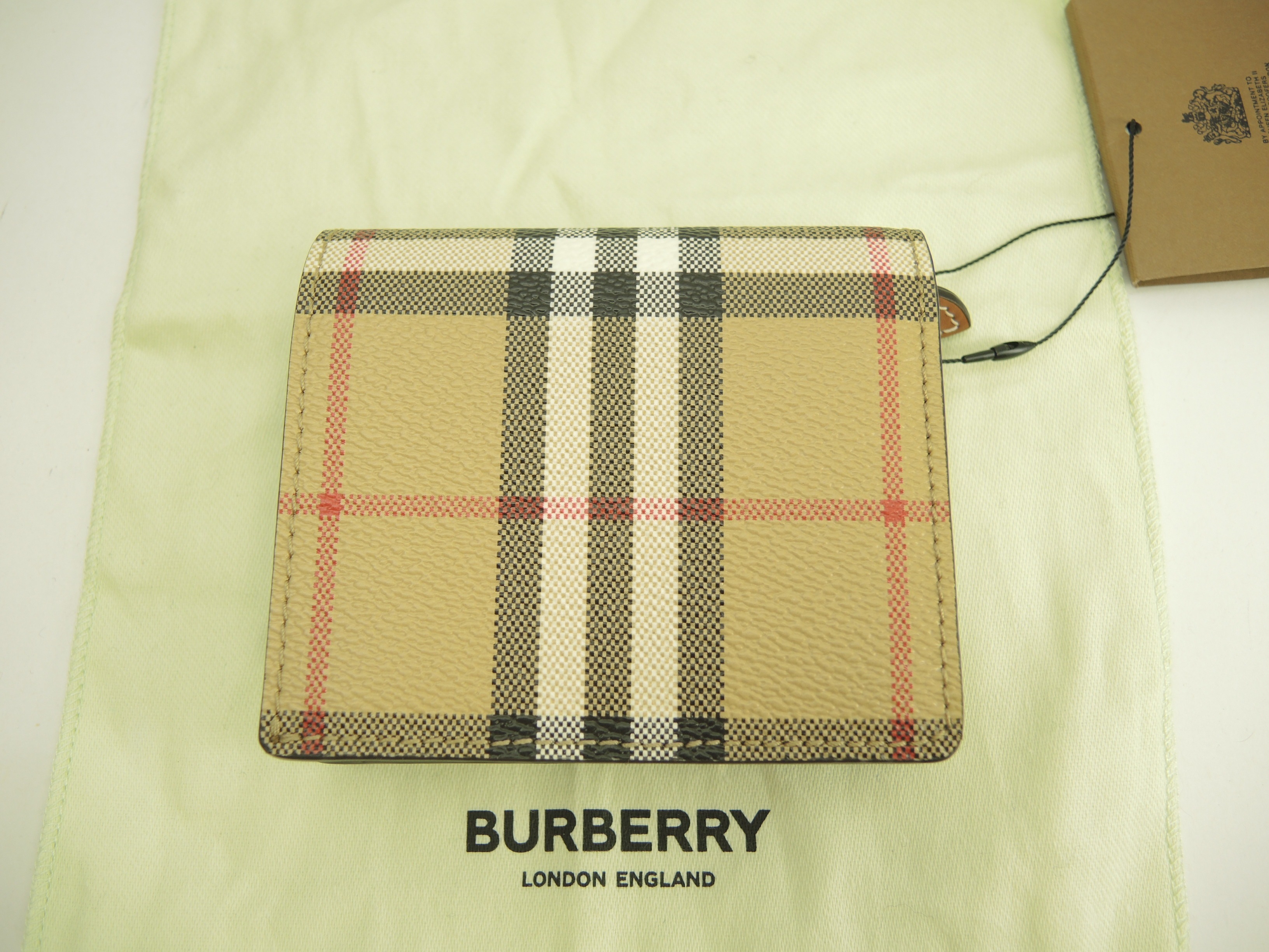 コンパクトウォレット チェック PVC/レザー 2折財布 ミニウォレット 新品@ 3 コンパクトウォレット チェック PVC/レザー 2折財布 ミニウォレット 新品@ 3