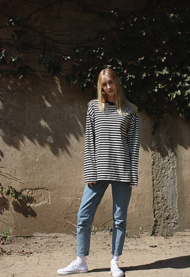 【CPGN STUDIO】Long Sleeve Heavy Overfit Stripe Dangara CPGN STUDIO】 Long Sleeve Heavy Overfit Stripe Dangara T