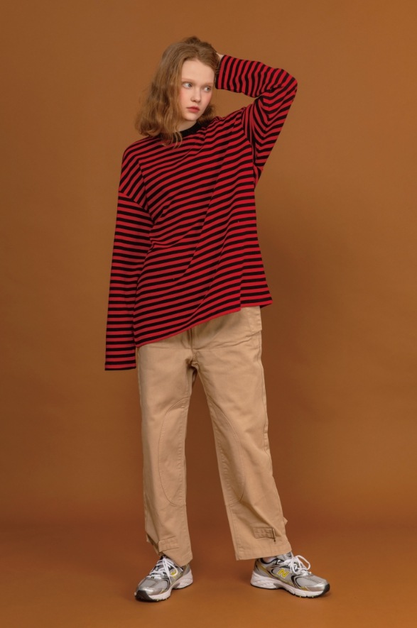 CPGN STUDIO】 Long Sleeve Heavy Overfit Stripe Dangara