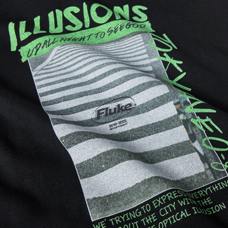 FLUKEイリューション2フードTシャツグレーFHT2029-Z