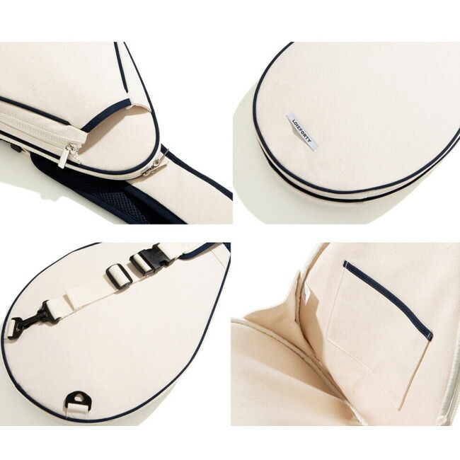 「ラケット収納可」LOVEFORTY(ラブフォーティ) RACKET BAG ラケットバッグ スリングバッグ -ネイビー(21y7m)