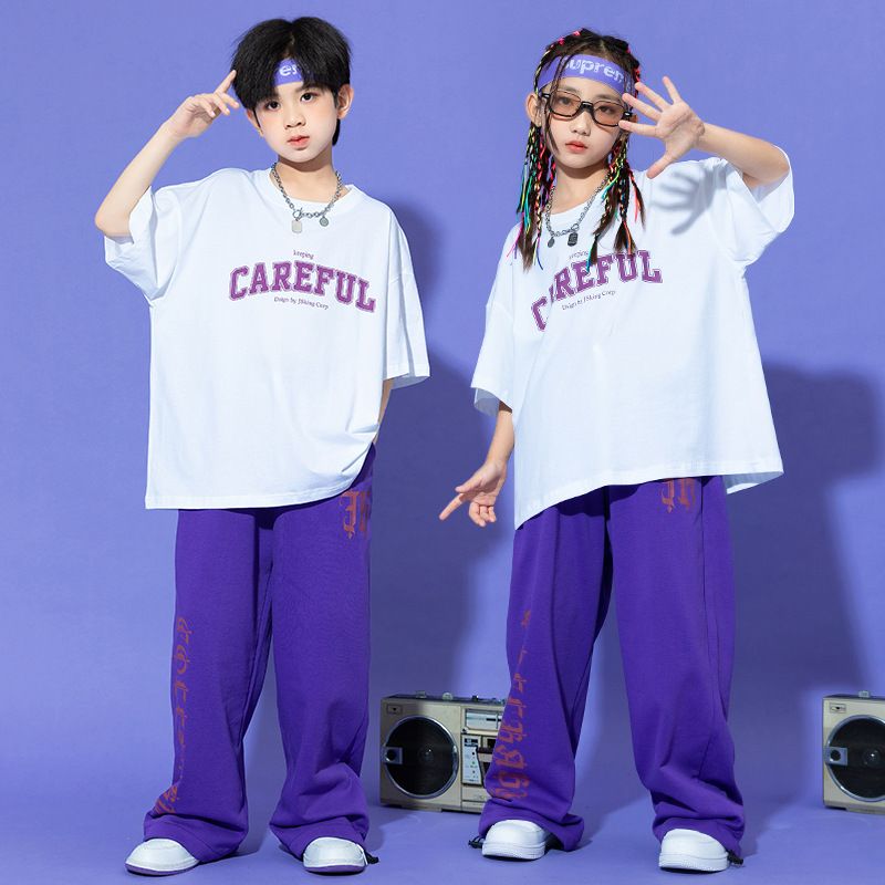 【お店がよく売れています】子供の街のダンスのファッション服の男の子のファッションのヒップホップのスーツの子供のhiphopの出演服のクールな女の子のジャズのダンスの服装