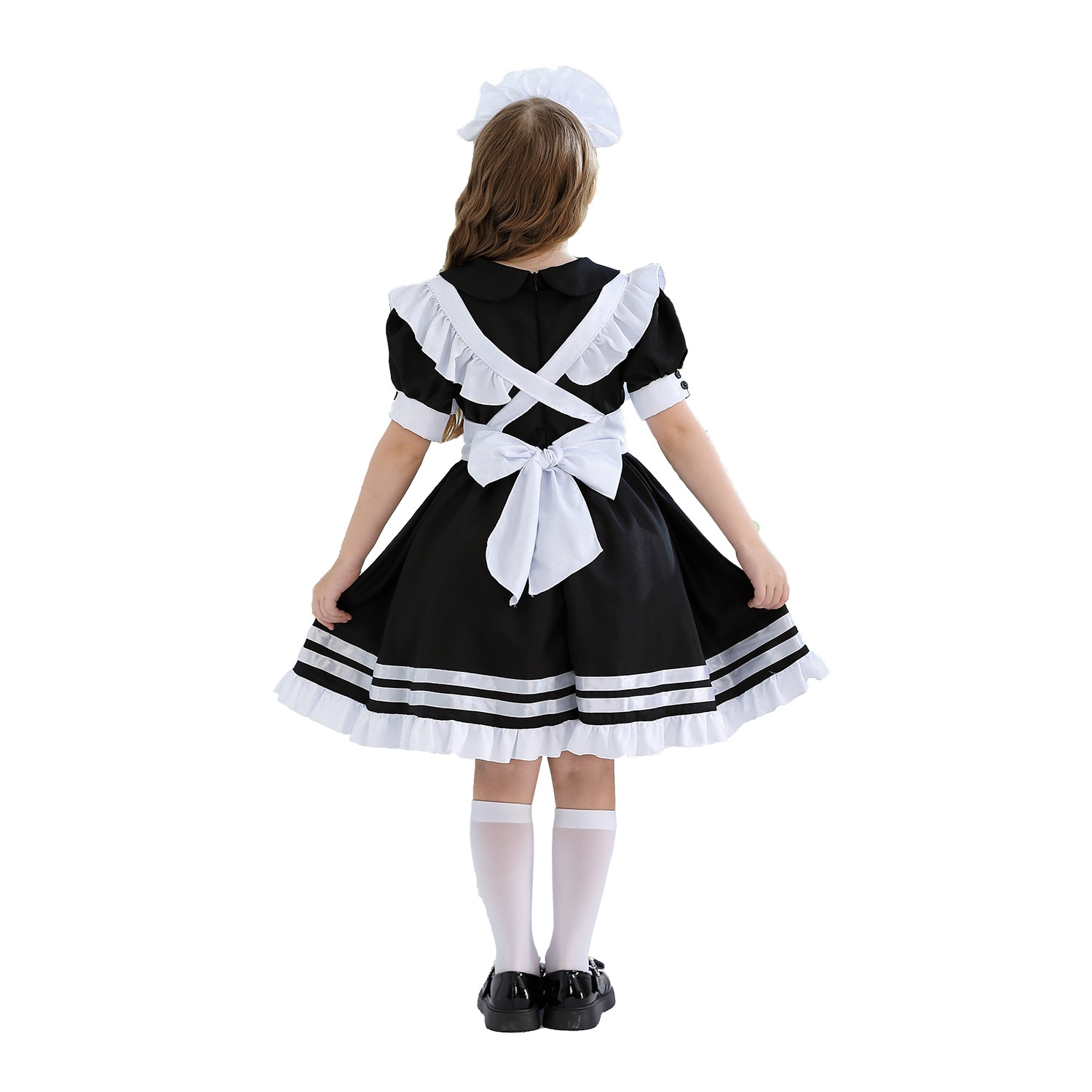 ハロウィン子供用コスチューム黒メイド服ロリータ子供服ロリータドレスプリンセスガールロリータ