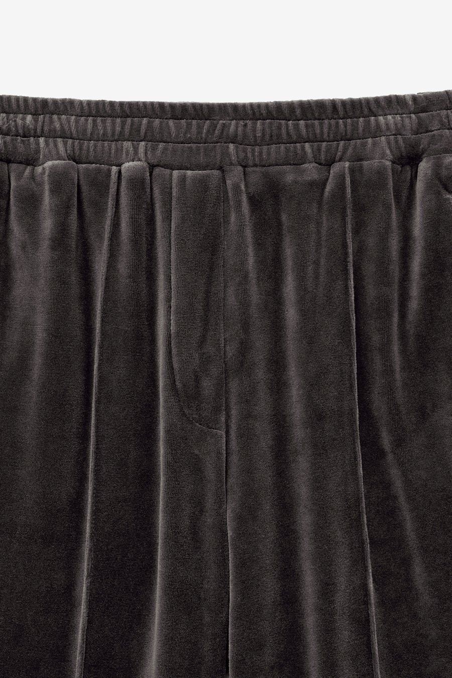 【INSILENCE】[WOMEN] VELVET WIDE PANTS : BROWN