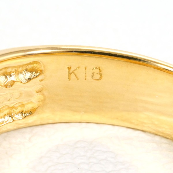 K18 18金 YG イエローゴールド リング 指輪 12号 ダイヤ 0.03 ジュエリー 中古 K18 18金 YG イエローゴールド リング 指輪 12号 ダイヤ 0.03 ジュエリー 中古