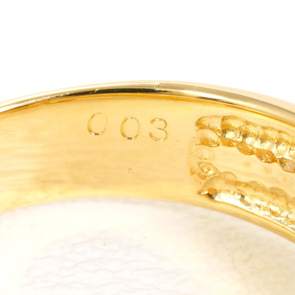 K18 18金 YG イエローゴールド リング 指輪 12号 ダイヤ 0.03 ジュエリー 中古 K18 18金 YG イエローゴールド リング 指輪 12号 ダイヤ 0.03 ジュエリー 中古