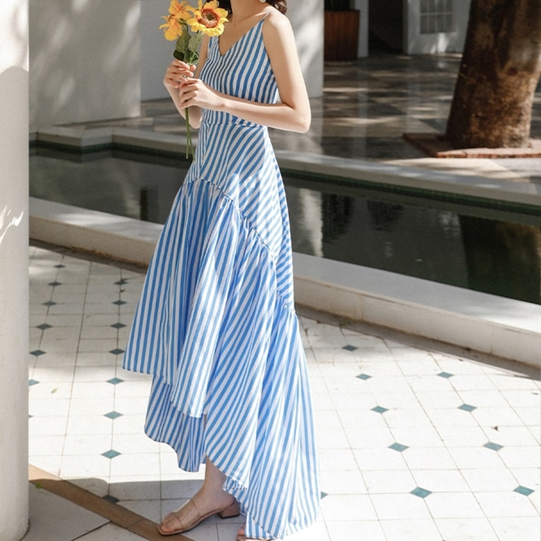 ワンピース　ロングワンピース　ロング マキシ　マキシワンピース ノースリーブワンピース　チェックワンピース　フレア　フリル　おしゃれ　カワイイ シフォン　ワイド　オーバーサイズ 韓国 大人可愛い　大人