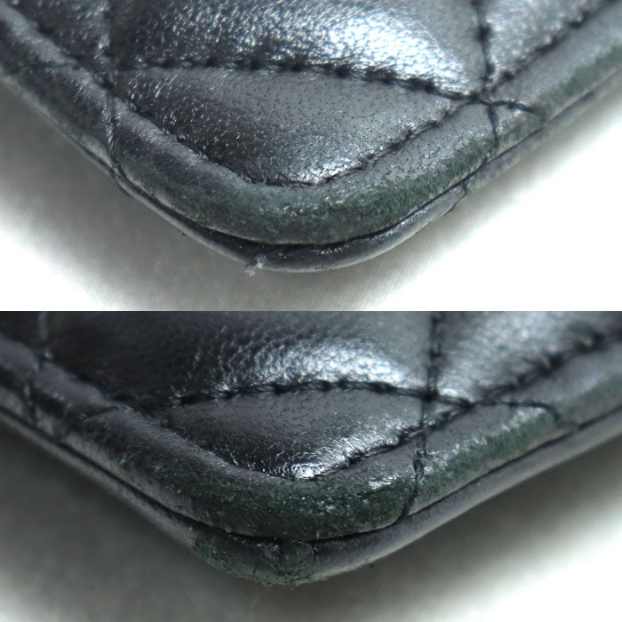 CHANEL シャネル カードケース フォン＆カードケース ブラック AP1652 レディース 中古