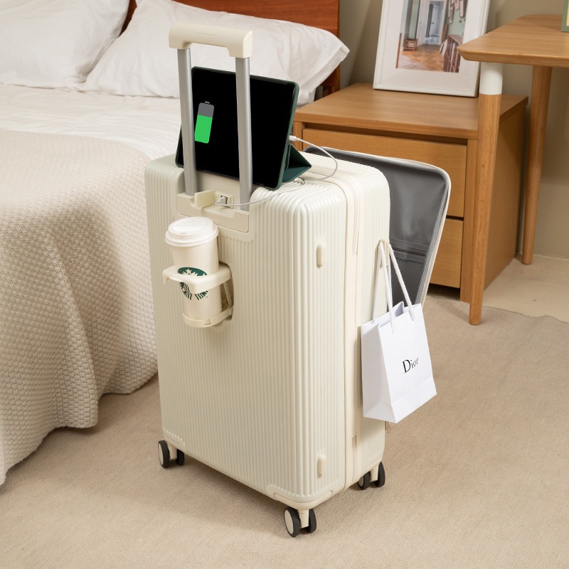 2023 スーツケース キャリーケース フロントオープン S＆L 女性の多