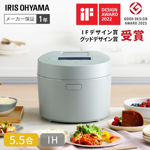 色：カフェブラウン サイズ：5.5合炊き アイリスオーヤマ 炊飯器 5.5合