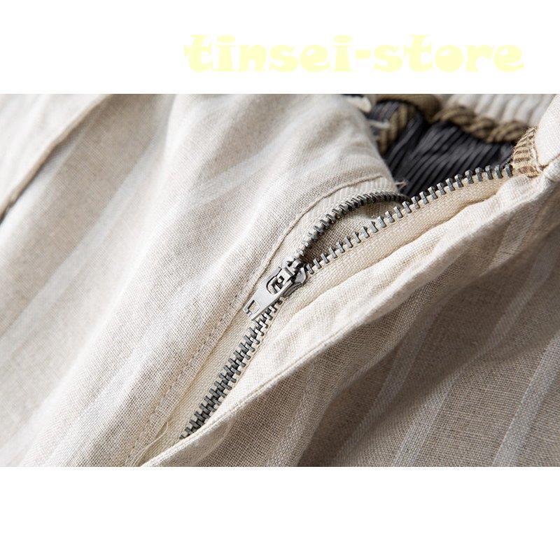 新モデル発売 リネンパンツ メンズ イージーパンツ 麻 ストライプ テーパードパンツ カジュアルパンツ 亜麻 ボトムス 夏 薄手 利用可能なポイント 新モデル発売 リネンパンツ メンズ イージーパンツ 麻 ストライプ テーパードパンツ カジュアルパンツ 亜麻 ボトムス 夏 薄手 利用可能なポイント