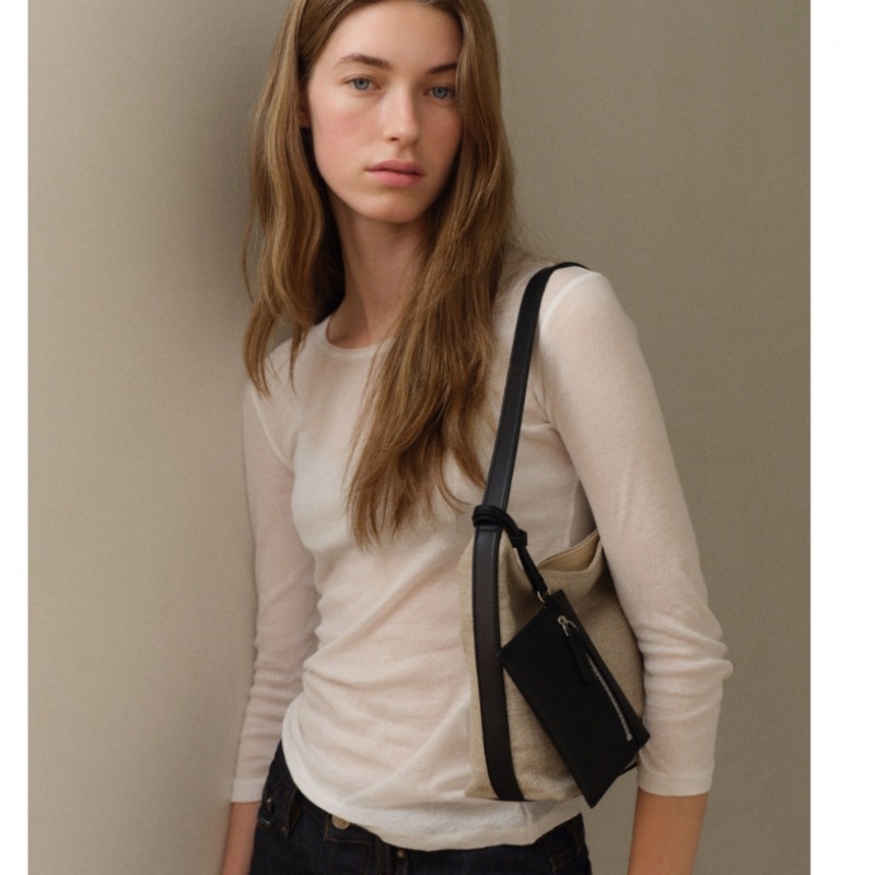 ROH ソウルミニパルピーホーボーバッグジュートブラック ROH ソウルミニパルピーホーボーバッグジュートブラック