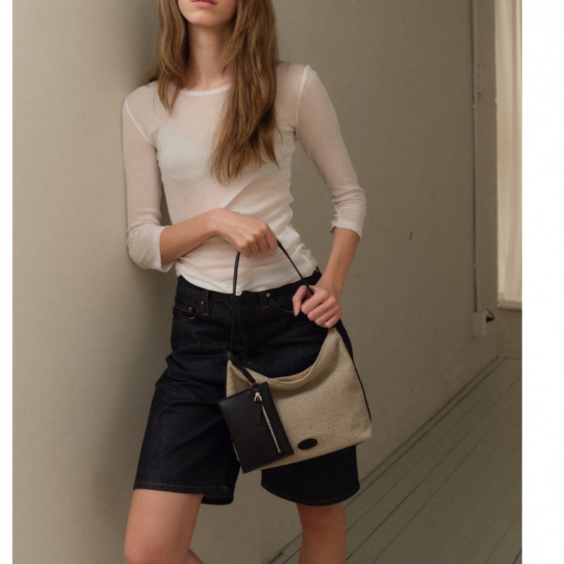 ROH ソウルミニパルピーホーボーバッグジュートブラック ROH ソウルミニパルピーホーボーバッグジュートブラック