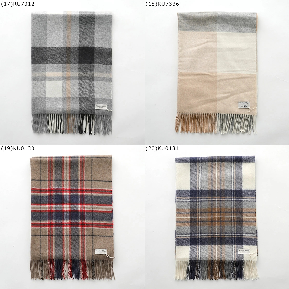 JOHNSTONS OF ELGIN ジョンストンズ マフラー WA56 レディース カシミヤ 大判 ストール チェック柄 wa000056 カラー20色 JOHNSTONS OF ELGIN ジョンストンズ マフラー WA56 レディース カシミヤ 大判 ストール チェック柄 wa000056 カラー20色