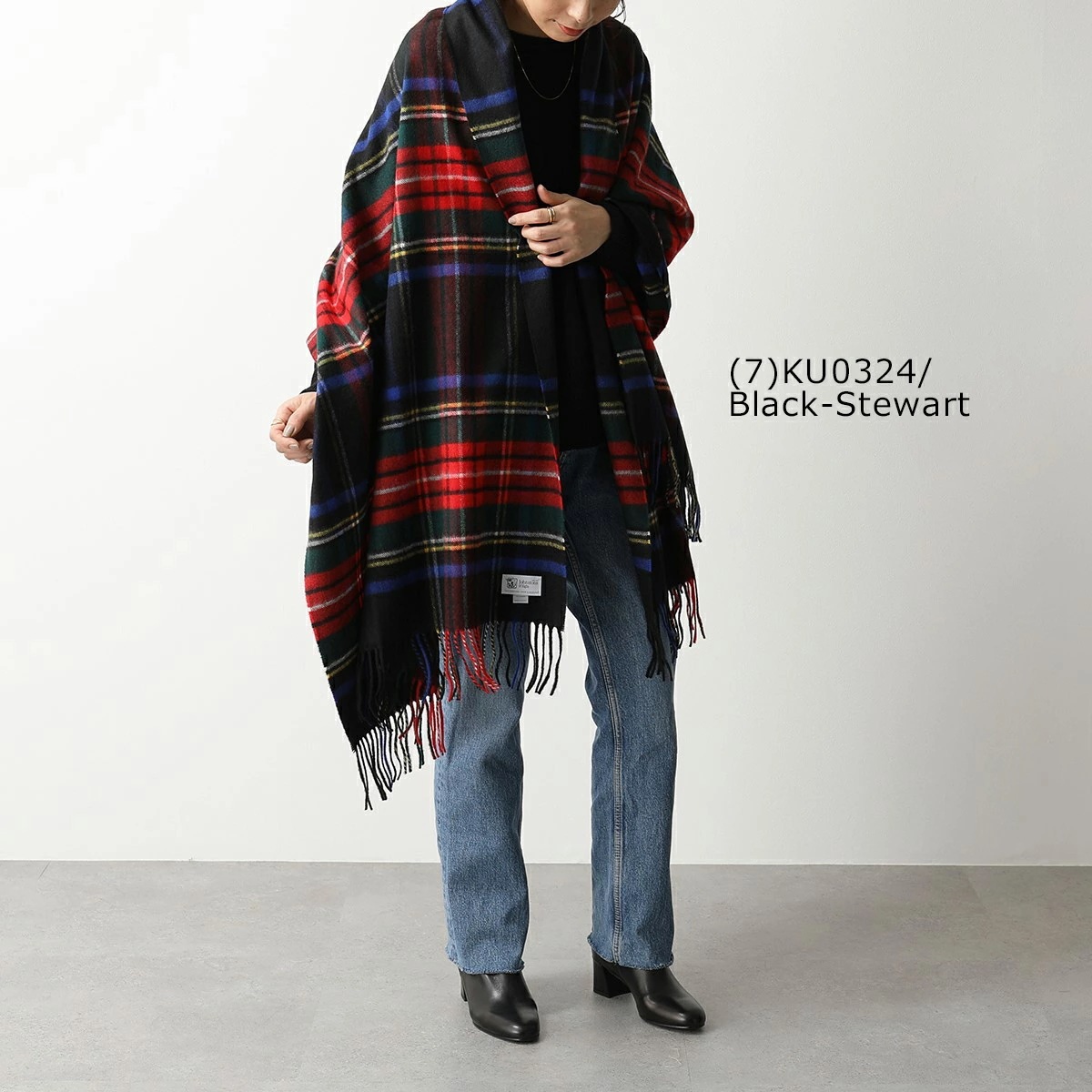 JOHNSTONS OF ELGIN ジョンストンズ マフラー WA56 レディース カシミヤ 大判 ストール チェック柄 wa000056 カラー20色 JOHNSTONS OF ELGIN ジョンストンズ マフラー WA56 レディース カシミヤ 大判 ストール チェック柄 wa000056 カラー20色