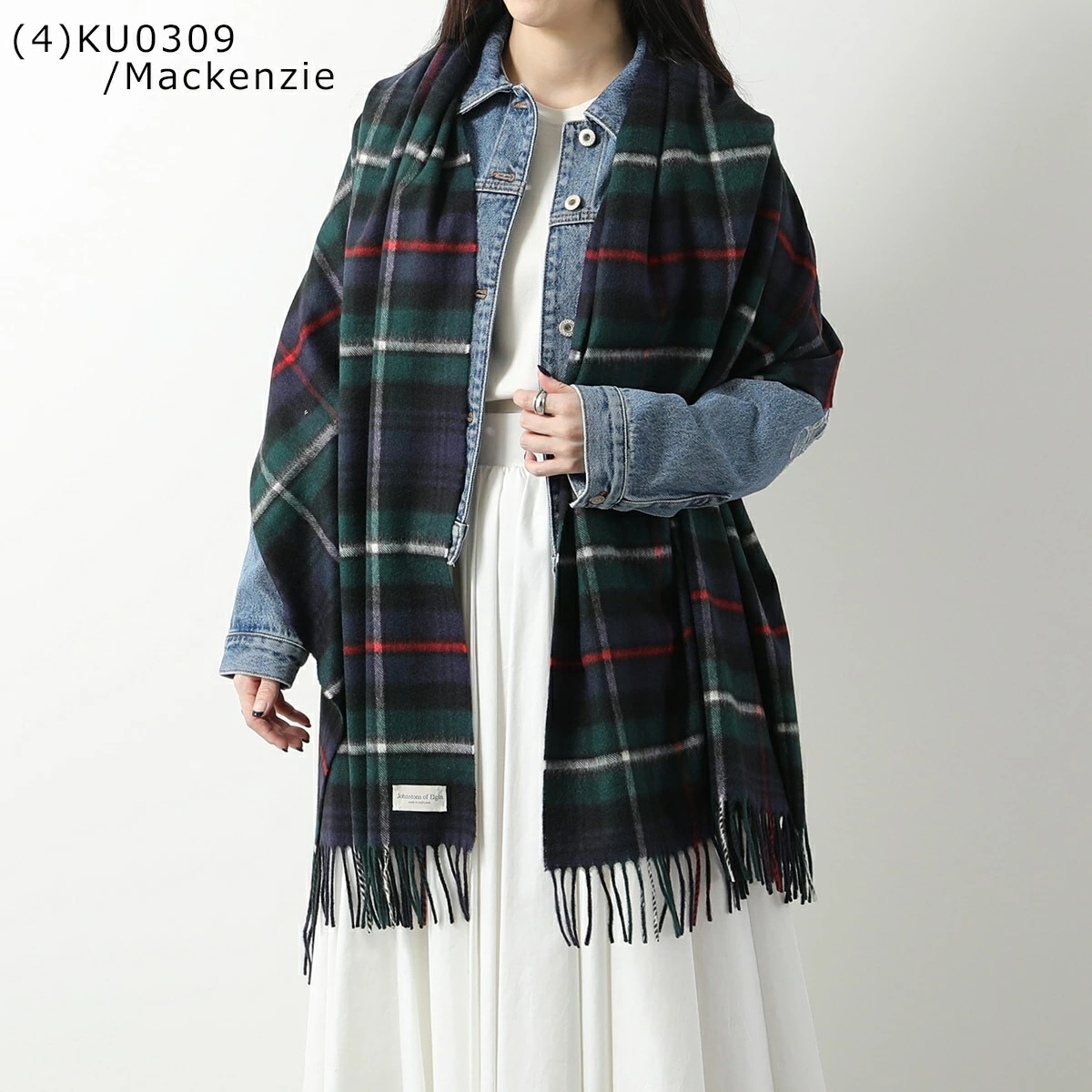 JOHNSTONS OF ELGIN ジョンストンズ マフラー WA56 レディース カシミヤ 大判 ストール チェック柄 wa000056 カラー20色 JOHNSTONS OF ELGIN ジョンストンズ マフラー WA56 レディース カシミヤ 大判 ストール チェック柄 wa000056 カラー20色