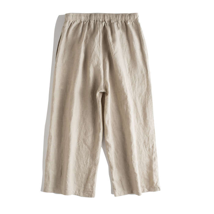 リネンワイドパンツ レディース リネンパンツ ワイドパンツ 無地 ガウチョ 麻 亜麻 タック ロング丈 九分丈 ゆったり スカンツ パンツ ボトムス レディース ガウチョ 9分丈 2023 春 夏 お