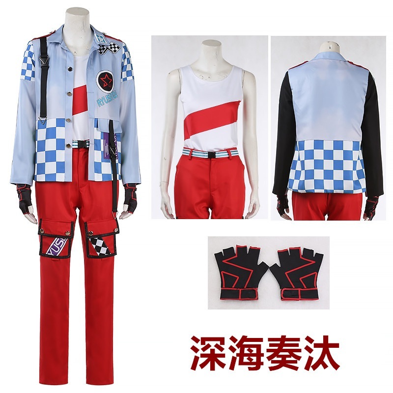 あんさんぶるスターズ ALKALOID 流星隊 交差する モーターショウ 天城一彩 南雲鉄虎 礼瀬マヨイ 白鳥藍良 風早巽 守沢千秋 深海奏汰 仙石忍 高峯翠 コスプレ衣装 コスチューム