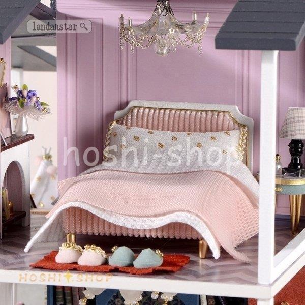 ドールハウス ミニチュア 部屋組み立てキット 別荘 手作りキット 誕生日プレゼント ミニチュアコレクション チュアハウス モデル 知育玩具