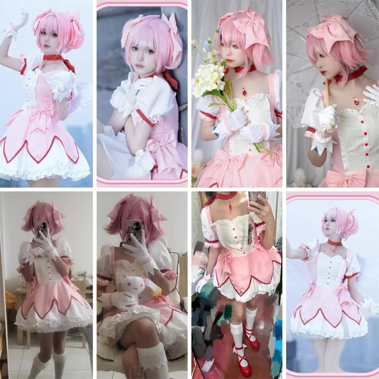 魔法少女まどかマギカ コスプレ衣装 鹿目まどか コスチューム ウィッグ 靴 道具追加可能 舞台装 演出服 文化祭 イベント 撮影 パーティー 魔法少女まどかマギカ コスプレ衣装 鹿目まどか コスチューム ウィッグ 靴 道具追加可能 舞台装 演出服 文化祭 イベント 撮影 パーティー