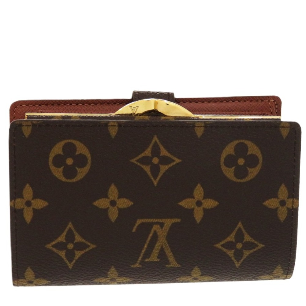 美品 ポルト モネ ビエ ヴィエノワ モノグラム M61663 二つ折り財布 モノグラムキャンバス ブラウン LV 0568【中古】 レディース 美品 ポルト モネ ビエ ヴィエノワ モノグラム M61663 二つ折り財布 モノグラムキャンバス ブラウン LV 0568【中古】 レディース