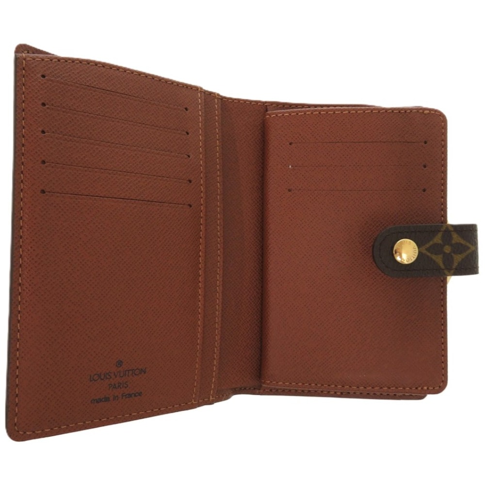 美品 ポルト モネ ビエ ヴィエノワ モノグラム M61663 二つ折り財布 モノグラムキャンバス ブラウン LV 0568【中古】 レディース 美品 ポルト モネ ビエ ヴィエノワ モノグラム M61663 二つ折り財布 モノグラムキャンバス ブラウン LV 0568【中古】 レディース