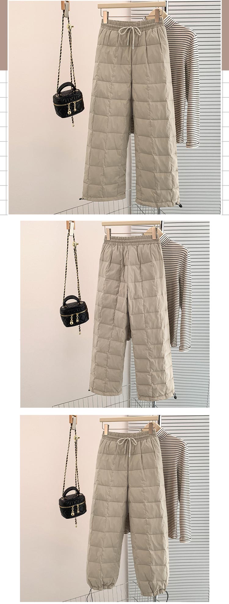 中綿パンツ レディースダウン綿パンツ 軽量 真冬 防寒ズボン ボトムス 防寒パンツ 長ズボン 防寒 ズボン 保温性抜群 ジョガーパンツ キルティング パンツ ロング丈 ウエストゴム ハイウエスト