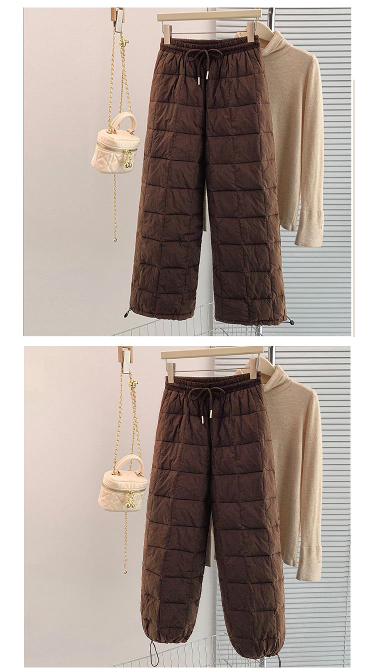 中綿パンツ レディースダウン綿パンツ 軽量 真冬 防寒ズボン ボトムス 防寒パンツ 長ズボン 防寒 ズボン 保温性抜群 ジョガーパンツ キルティング パンツ ロング丈 ウエストゴム ハイウエスト