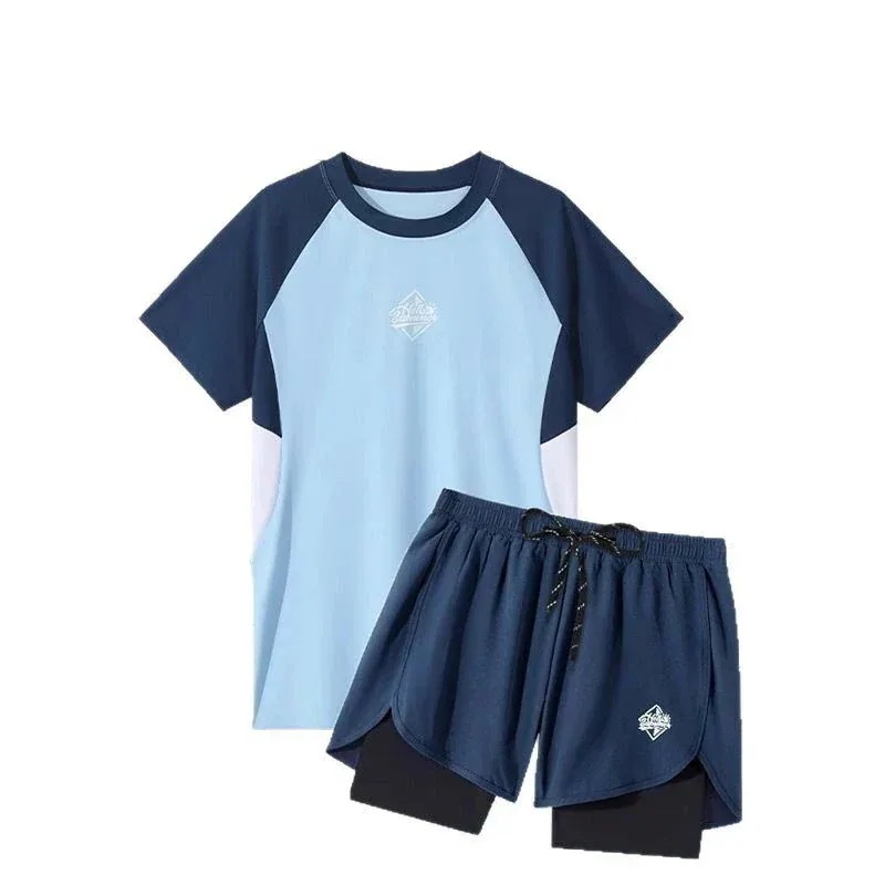 上下セット 長袖 2点セット 水陸両用 水泳 体型カバー ラッシュガード UVカット ス サーフパンツ 紫外線対策 ビーチ メンズ 【7月の新作特典】水着 インナータイツ フィットネス スポーツウェア 上下セット 長袖 2点セット 水陸両用 水泳 体型カバー ラッシュガード UVカット ス サーフパンツ 紫外線対策 ビーチ メンズ 【7月の新作特典】水着 インナータイツ フィットネス スポーツウェア