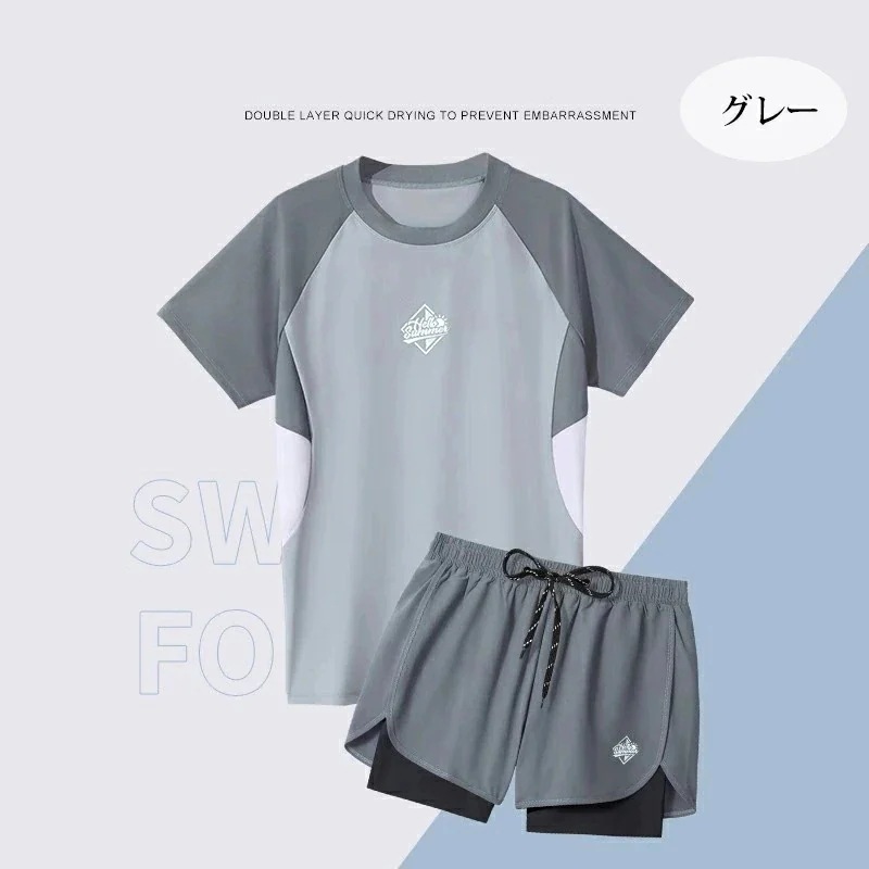 上下セット 長袖 2点セット 水陸両用 水泳 体型カバー ラッシュガード UVカット ス サーフパンツ 紫外線対策 ビーチ メンズ 【7月の新作特典】水着 インナータイツ フィットネス スポーツウェア 上下セット 長袖 2点セット 水陸両用 水泳 体型カバー ラッシュガード UVカット ス サーフパンツ 紫外線対策 ビーチ メンズ 【7月の新作特典】水着 インナータイツ フィットネス スポーツウェア