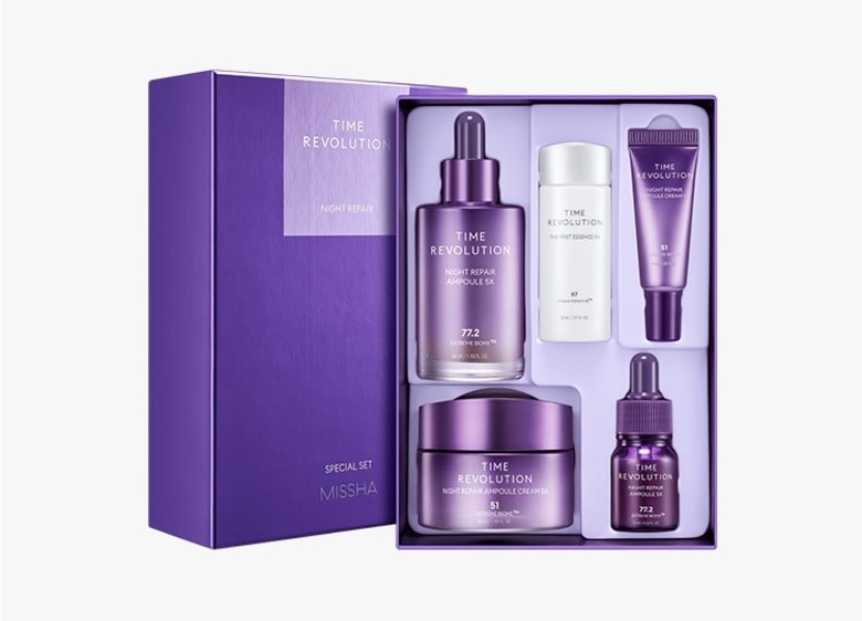 タイム レボリューション ナイト リペア 2種 企画セット 5X (韓国コスメ ギフトセット) タイム レボリューション ナイト リペア 2種 企画セット 5X (韓国コスメ ギフトセット)