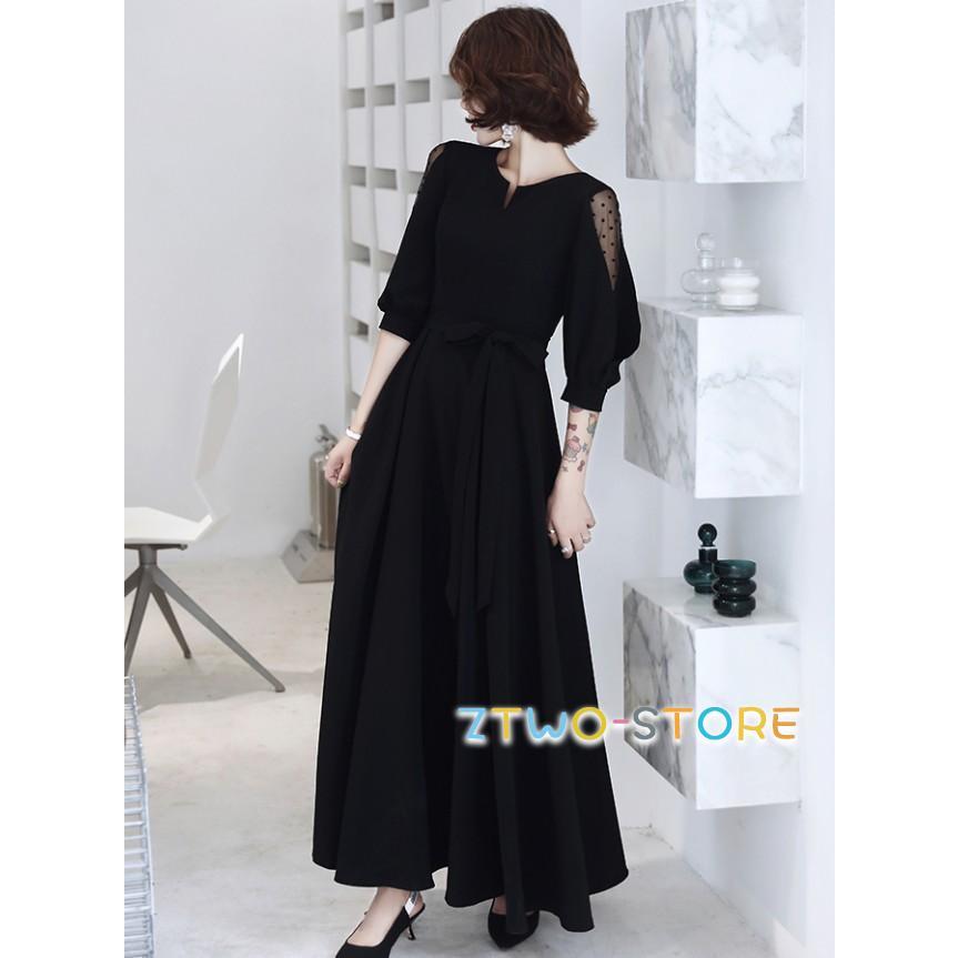 パーティードレス 結婚式 お呼ばれドレス ロングドレス 黒 レース袖 袖あり 五分袖 シアー袖 韓国 ドレス ロング 演奏会 大きいサイズ 3L 4L 上品 パーティードレス 結婚式 お呼ばれドレス ロングドレス 黒 レース袖 袖あり 五分袖 シアー袖 韓国 ドレス ロング 演奏会 大きいサイズ 3L 4L 上品