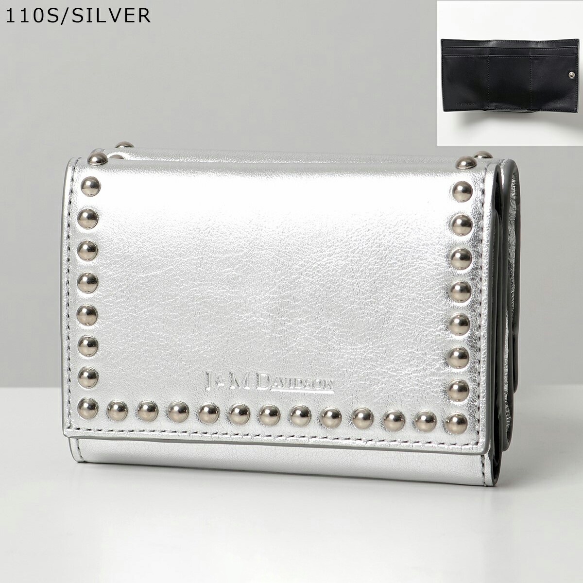 J&M DAVIDSON 三つ折り財布 FOLD WALLET WITH STUDS SFLW-1XX SFLW-1BC SCXX MCXX レディース レザー スタッズ ミニ財布 豆財布 カラー14 J&M DAVIDSON 三つ折り財布 FOLD WALLET WITH STUDS SFLW-1XX SFLW-1BC SCXX MCXX レディース レザー スタッズ ミニ財布 豆財布 カラー14