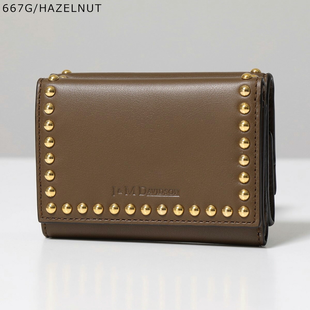 J&M DAVIDSON 三つ折り財布 FOLD WALLET WITH STUDS SFLW-1XX SFLW-1BC SCXX MCXX レディース レザー スタッズ ミニ財布 豆財布 カラー14 J&M DAVIDSON 三つ折り財布 FOLD WALLET WITH STUDS SFLW-1XX SFLW-1BC SCXX MCXX レディース レザー スタッズ ミニ財布 豆財布 カラー14