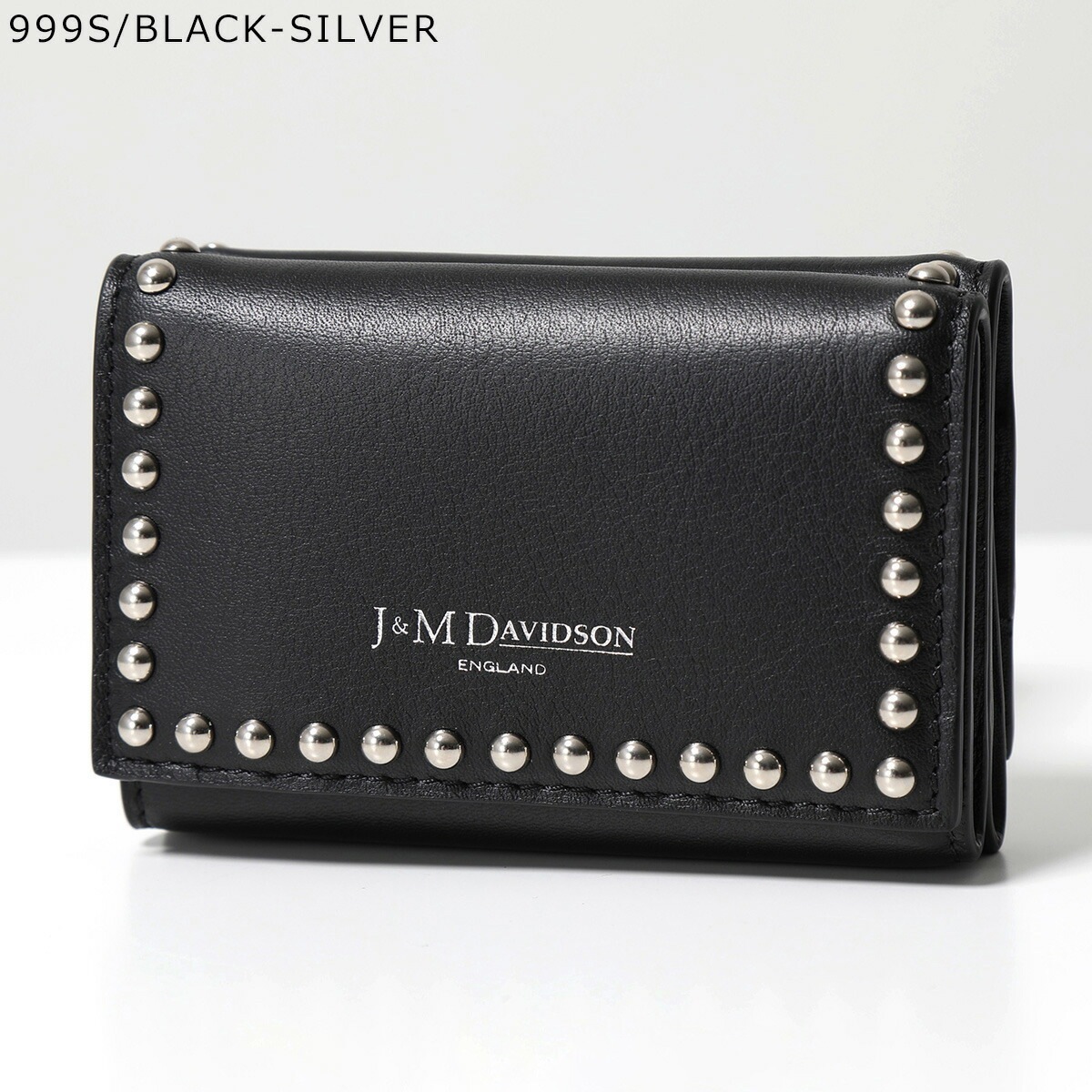 J&M DAVIDSON 三つ折り財布 FOLD WALLET WITH STUDS SFLW-1XX SFLW-1BC SCXX MCXX レディース レザー スタッズ ミニ財布 豆財布 カラー14 J&M DAVIDSON 三つ折り財布 FOLD WALLET WITH STUDS SFLW-1XX SFLW-1BC SCXX MCXX レディース レザー スタッズ ミニ財布 豆財布 カラー14
