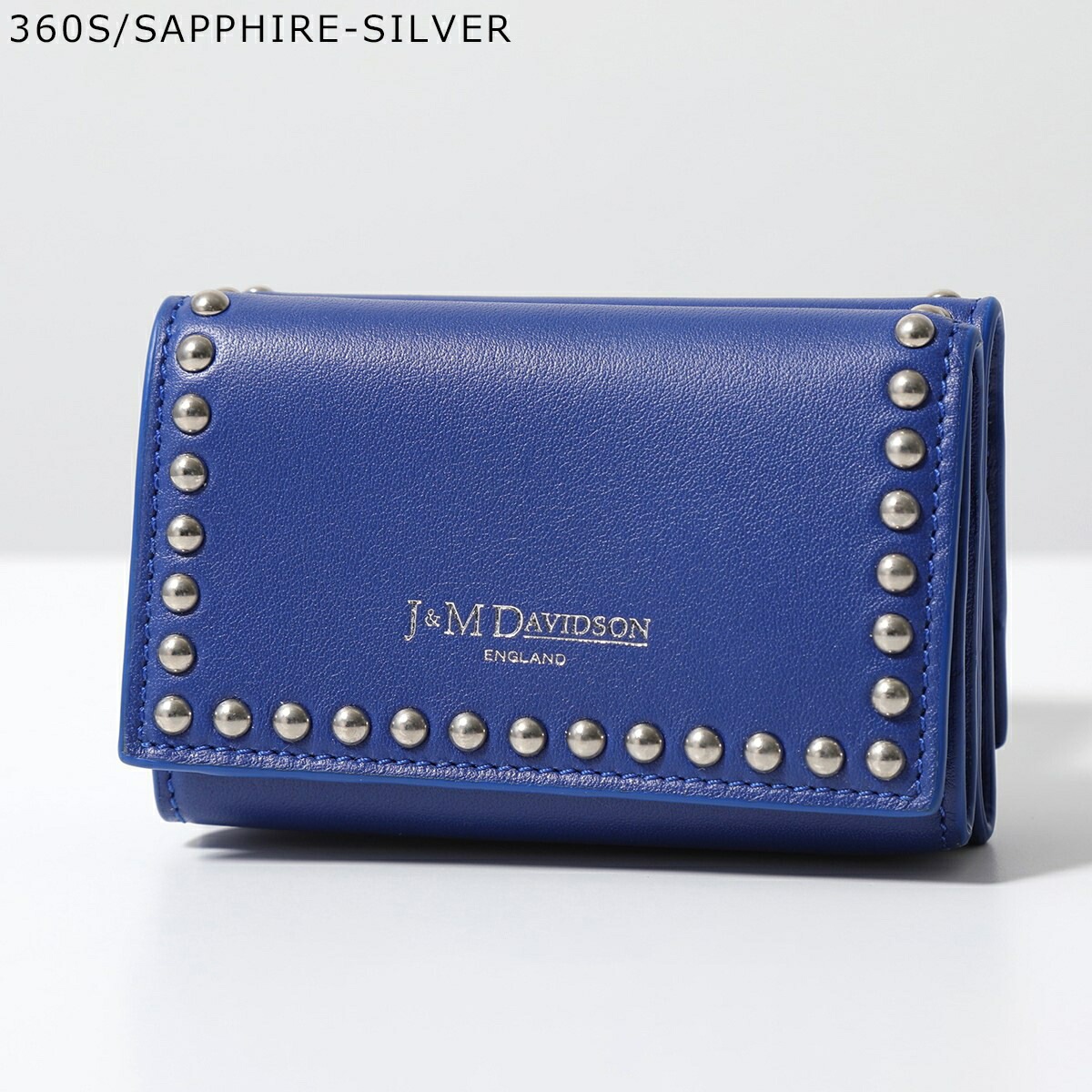 J&M DAVIDSON 三つ折り財布 FOLD WALLET WITH STUDS SFLW-1XX SFLW-1BC SCXX MCXX レディース レザー スタッズ ミニ財布 豆財布 カラー14 J&M DAVIDSON 三つ折り財布 FOLD WALLET WITH STUDS SFLW-1XX SFLW-1BC SCXX MCXX レディース レザー スタッズ ミニ財布 豆財布 カラー14